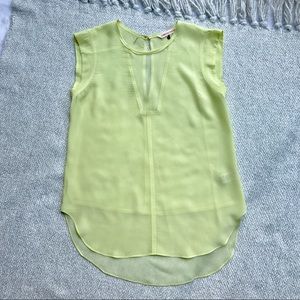 Rebecca Taylor Yellow Silk Blouse